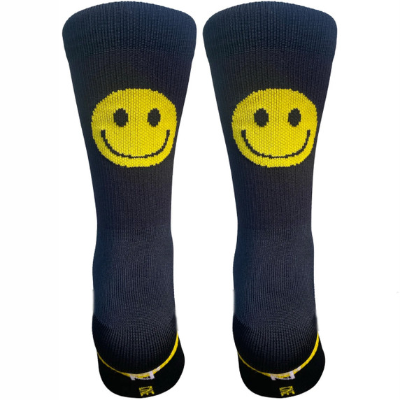 Zeffz Just Smile Sock Black