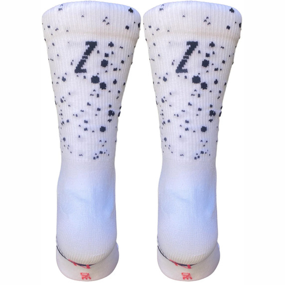 Zeffz Speckle Sock White/Black