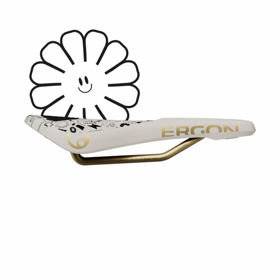 Ergon SM Downhill Comp Saddle Vali Höll Edition White/Gold