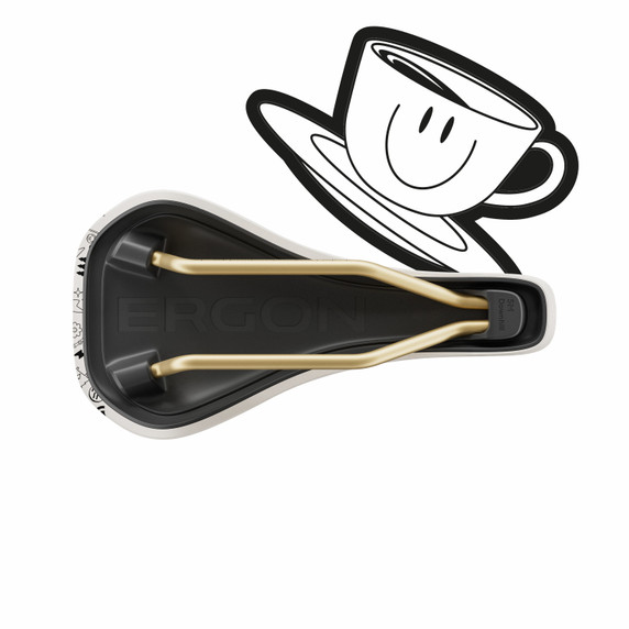 Ergon SM Downhill Comp Saddle Vali Höll Edition White/Gold