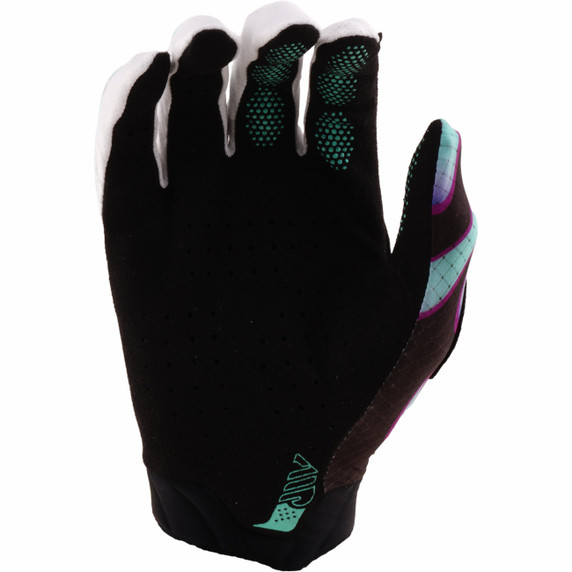Troy Lee Designs Air Glove Overspray Black / Real Teal