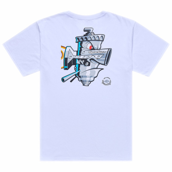 Troy Lee Designs Carb Club Short Sleeve Tee White