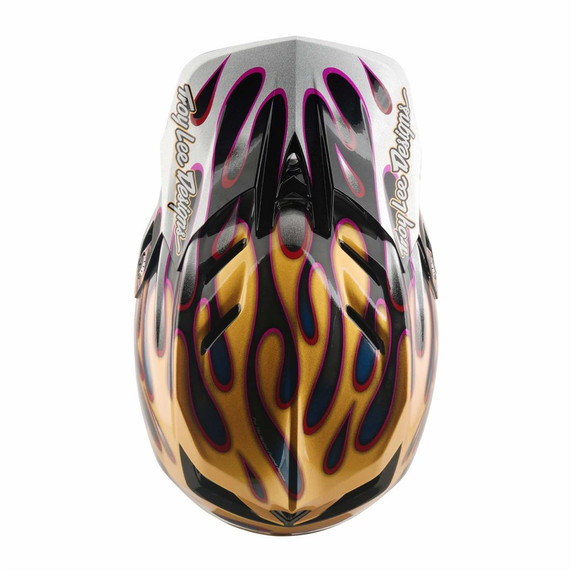 Troy Lee Designs D4 AS Carbon Helmet Overspray Gold / Black