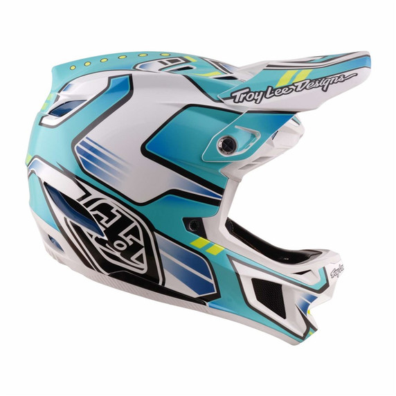 Troy Lee Designs D4 AS Composite Helmet Crest Real Teal