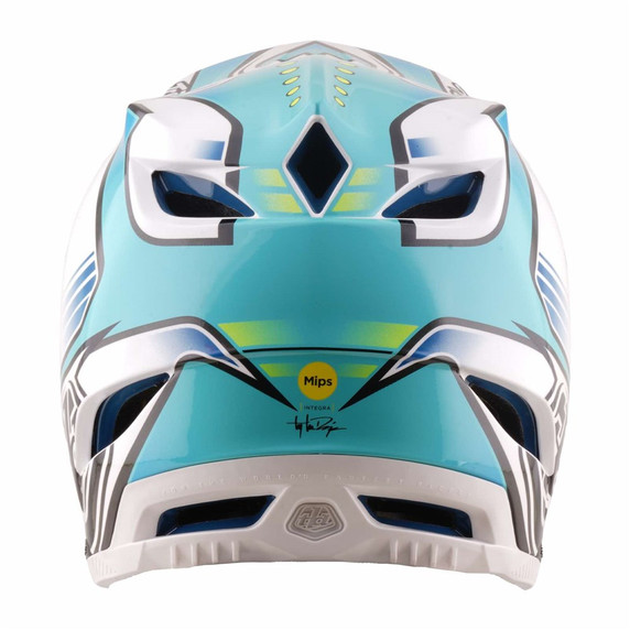 Troy Lee Designs D4 AS Composite Helmet Crest Real Teal