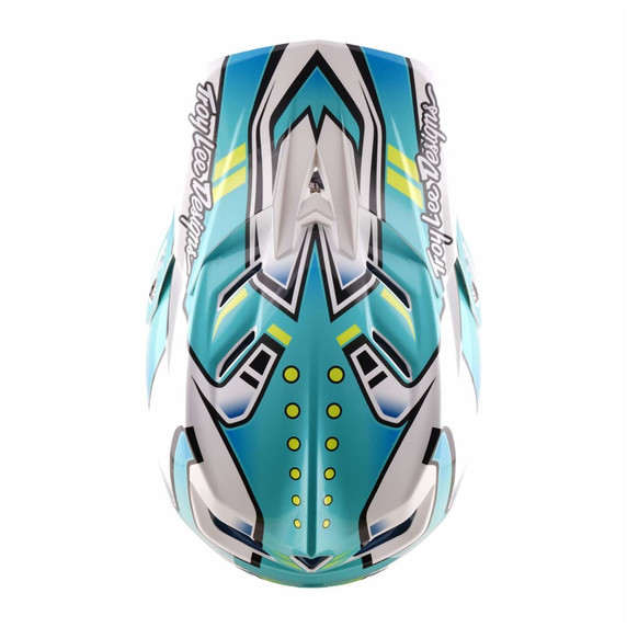 Troy Lee Designs D4 AS Composite Helmet Crest Real Teal