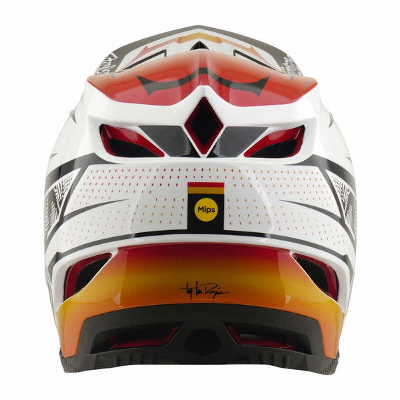 Troy Lee Designs D4 AS Composite Helmet Lined Up White
