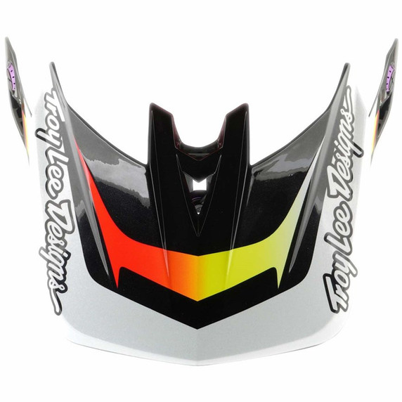 Troy Lee Designs D4 Visor Lined Up Black