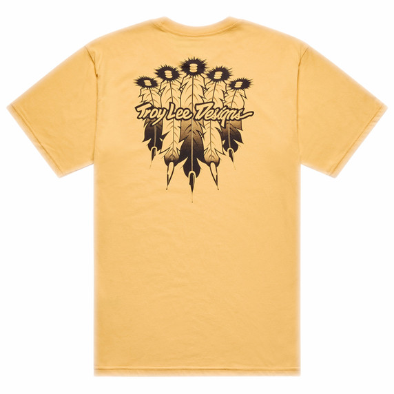 Troy Lee Designs Feather Short Sleeve Tee Bleached Melon