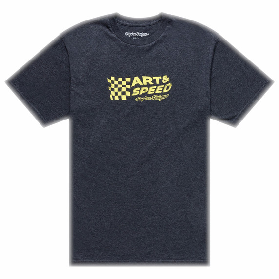 Troy Lee Designs Finish Line Short Sleeve Tee Black Heather