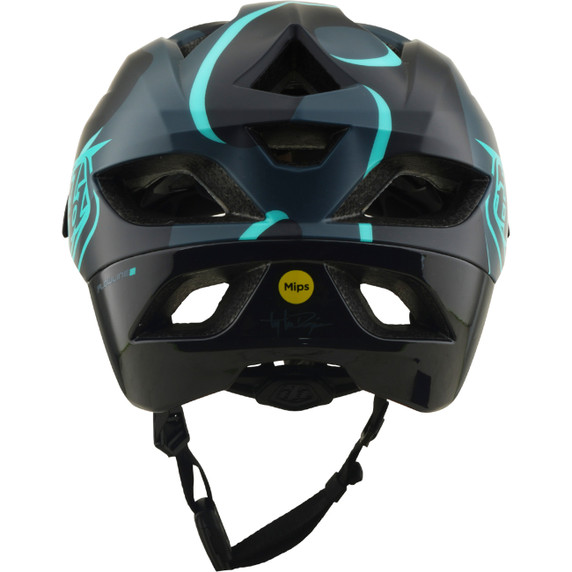 Troy Lee Designs Flowline SE AS Helmet Badge Carbon / Real Teal