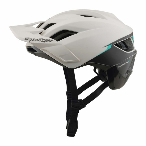 Troy Lee Designs Flowline SE AS Helmet Stacks Pumice / Real Teal