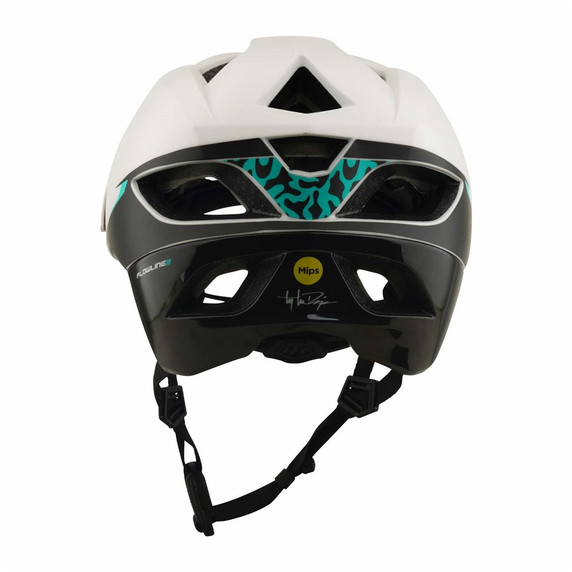 Troy Lee Designs Flowline SE AS Helmet Stacks Pumice / Real Teal
