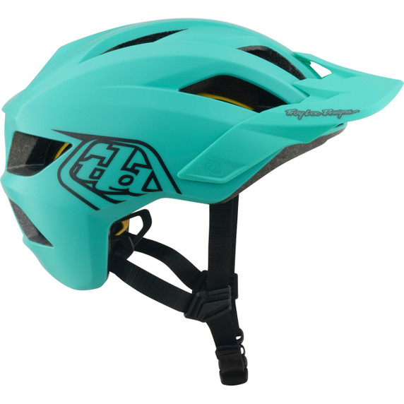 Troy Lee Designs Flowline Youth AS Helmet Point Charcoal / Real Teal
