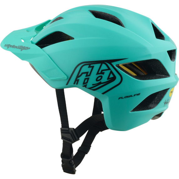Troy Lee Designs Flowline Youth AS Helmet Point Charcoal / Real Teal