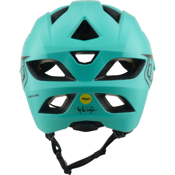 Troy Lee Designs Flowline Youth AS Helmet Point Charcoal / Real Teal