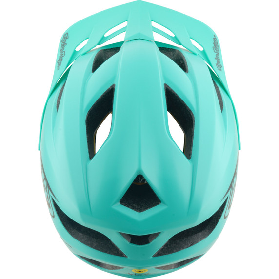 Troy Lee Designs Flowline Youth AS Helmet Point Charcoal / Real Teal