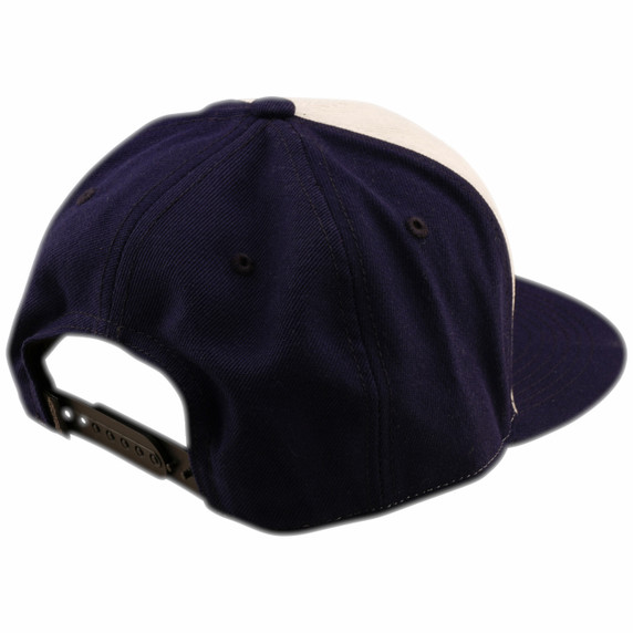 Troy Lee Designs Happy Dayz Flat Bill Snapback Hat Indigo / Pumice