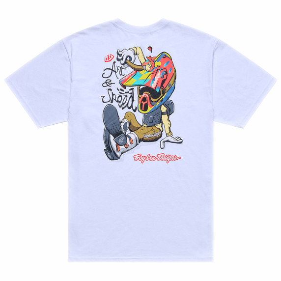 Troy Lee Designs Heritage Short Sleeve Tee White