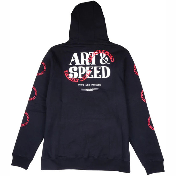 Troy Lee Designs Pink Slips Pullover Hoodie Black