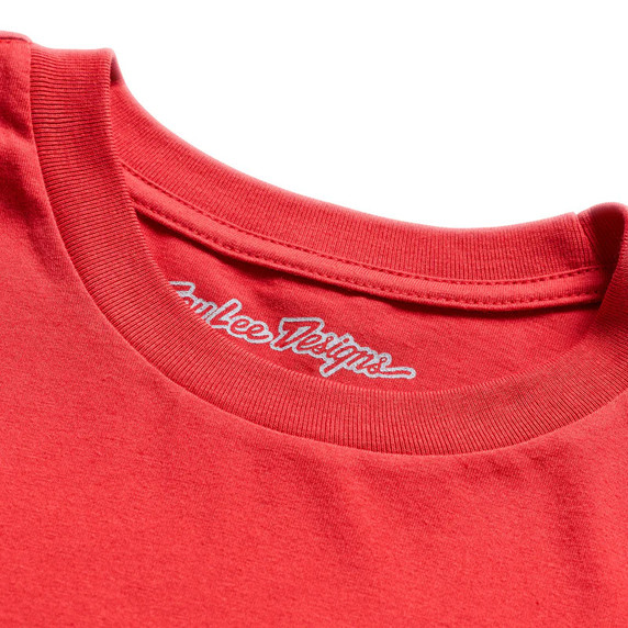 Troy Lee Designs Signature Youth Short Sleeve Tee Scarlet