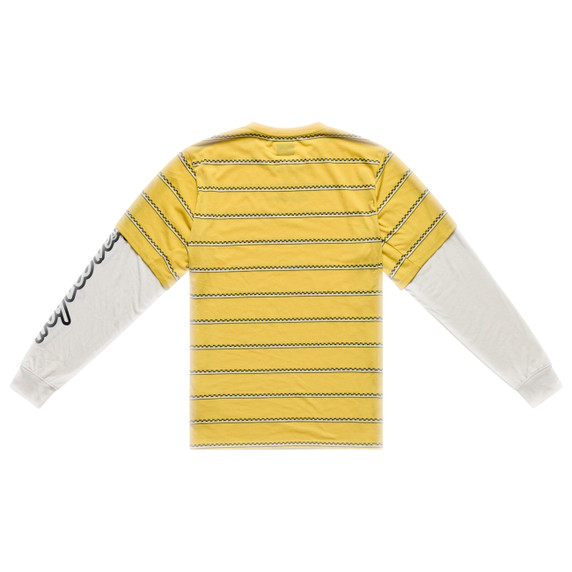 Troy Lee Designs Skyline Fakie Long Sleeve Ride Tee Stripe Butter