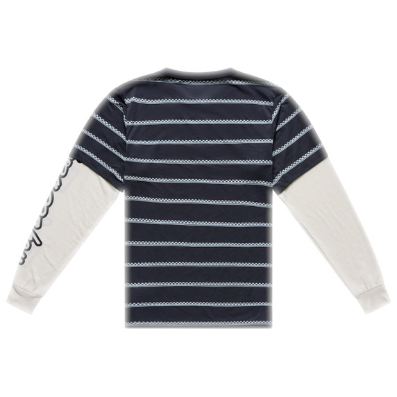 Troy Lee Designs Skyline Fakie Long Sleeve Ride Tee Stripe Carbon