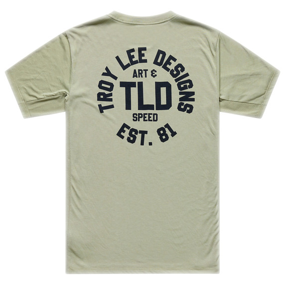 Troy Lee Designs Skyline Short Sleeve Ride Tee Stamps Sage