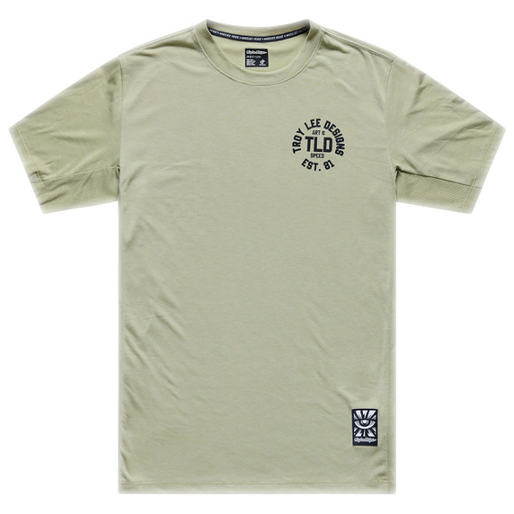 Troy Lee Designs Skyline Short Sleeve Ride Tee Stamps Sage