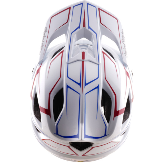 Troy Lee Designs Stage Stunt AS Helmet Pinstripe White