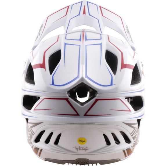 Troy Lee Designs Stage Stunt AS Helmet Pinstripe White