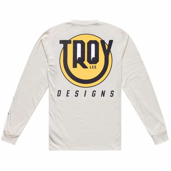 Troy Lee Designs Youth Skyline Long Sleeve Ride Tee Happy Pumice