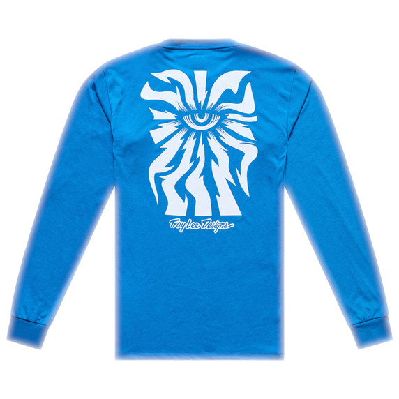 Troy Lee Designs Youth Skyline Long Sleeve Ride Tee One Eye Aero Blue