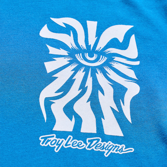 Troy Lee Designs Youth Skyline Long Sleeve Ride Tee One Eye Aero Blue