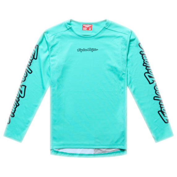 Troy Lee Designs Youth Sprint Pro Long Sleeve Jersey Mono Real Teal