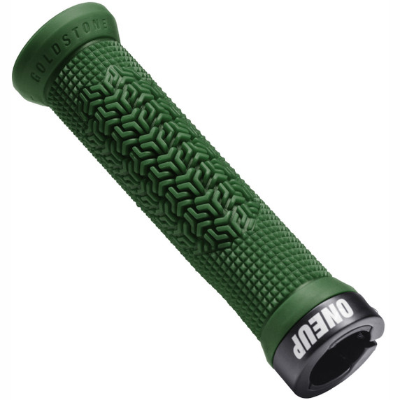 OneUp Components Jackson Goldstone Lock-On Grips Dark Green