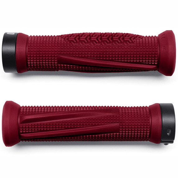 OneUp Components Jackson Goldstone Lock-On Grips Maroon