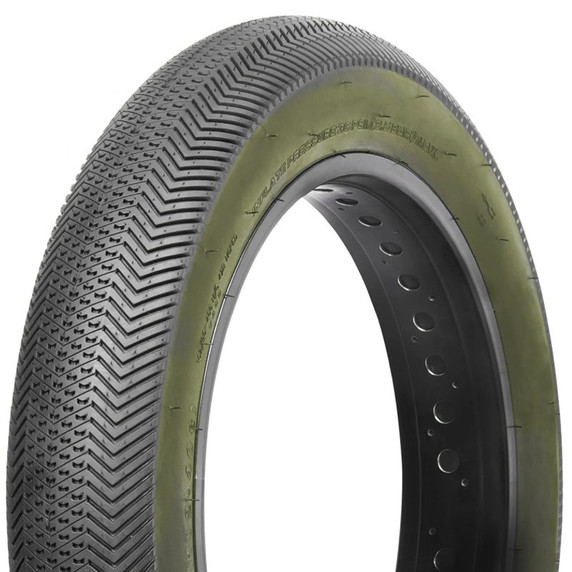 Veetire Trooper E-Bike Olive Wire Bead 20" Tyre - 4"