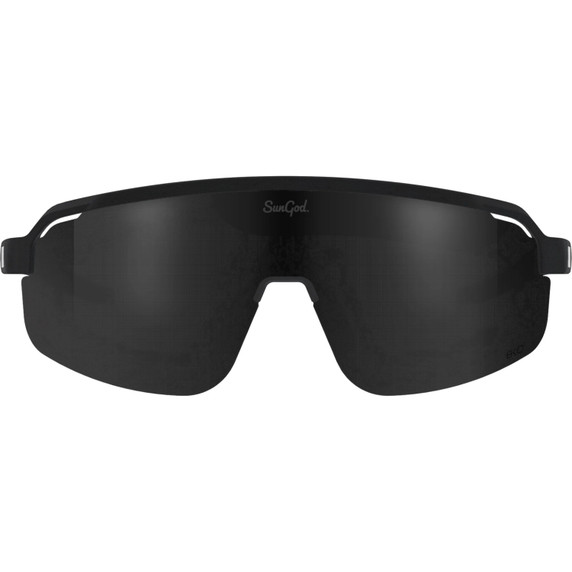 Sungod Forty2s Matte Black with Smoke Lens