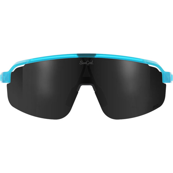 Sungod Forty2s Neon Blue with Smoke Lens