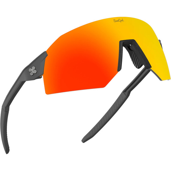 Sungod Ultras Matte Grey with Fire Lens