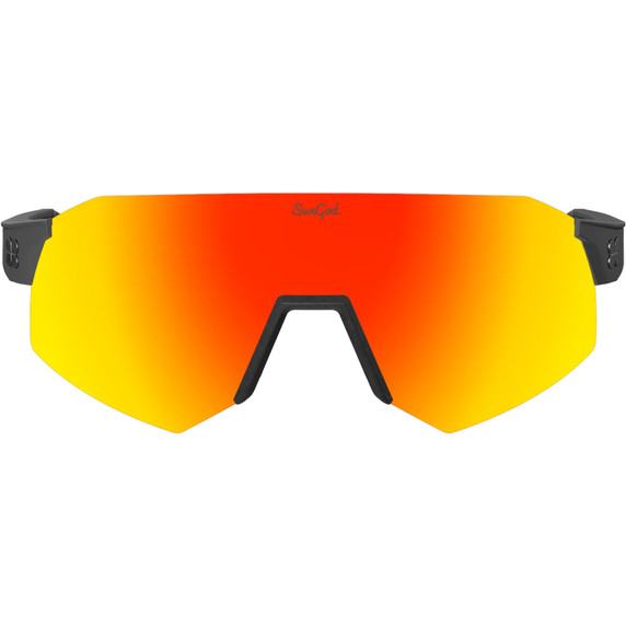 Sungod Ultras Matte Grey with Fire Lens