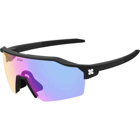 Sungod Velans Matte Black with Iris HV Blue Lens