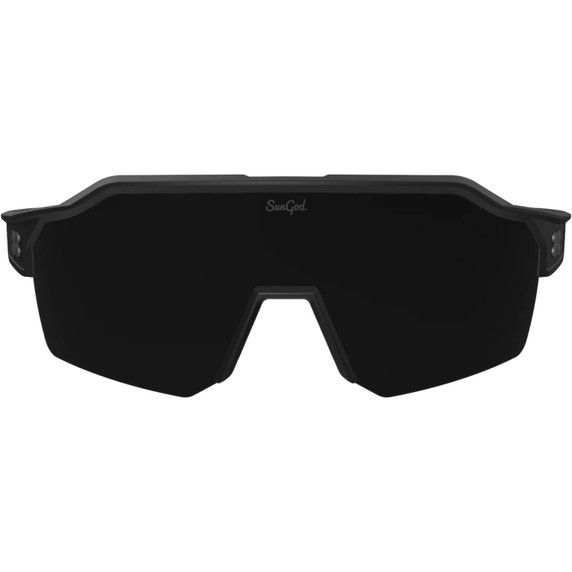 Sungod Velans Matte Black with Smoke Lens