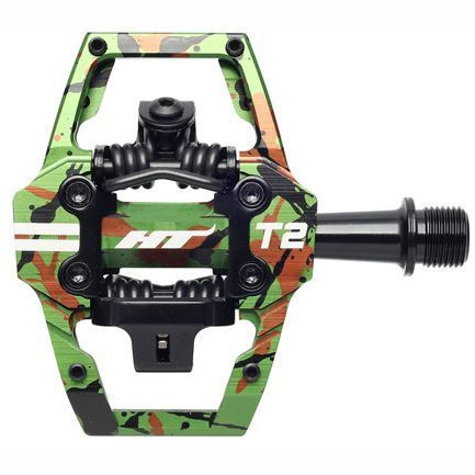 HT Components T2 Pedals Green Camo