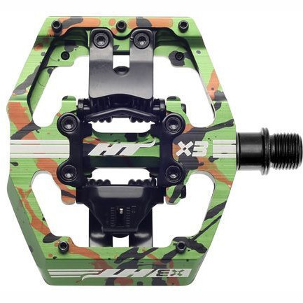HT Components X3 Pedals Green Camo