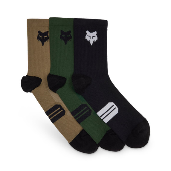 Fox 6" Ranger Sock Prepack Black/Multicolour