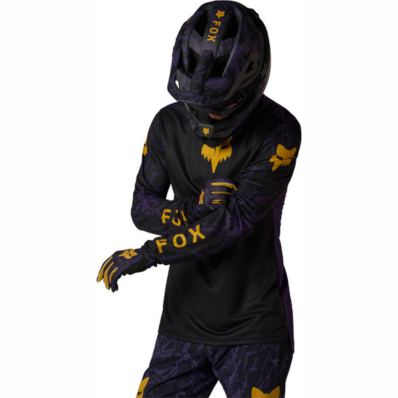 Fox Ranger Long Sleeve Jersey Image Print Plum