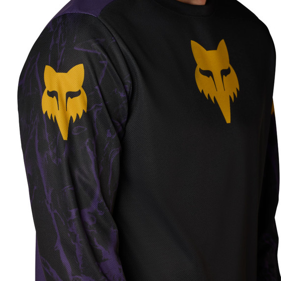 Fox Ranger Long Sleeve Jersey Image Print Plum