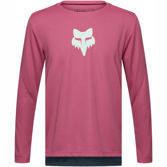 Fox Ranger Long Sleeve Youth Fox Head Jersey Berry
